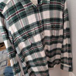 American Eagle Plaid Shirt Size L Women's