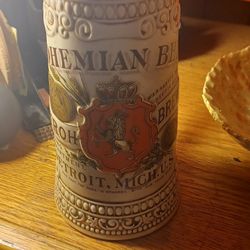 Collectors Detroit Michigan Beer Stein 1(contact info removed)