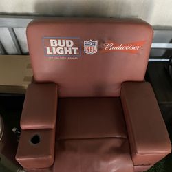 Bud Light NFL Leather Recliner 