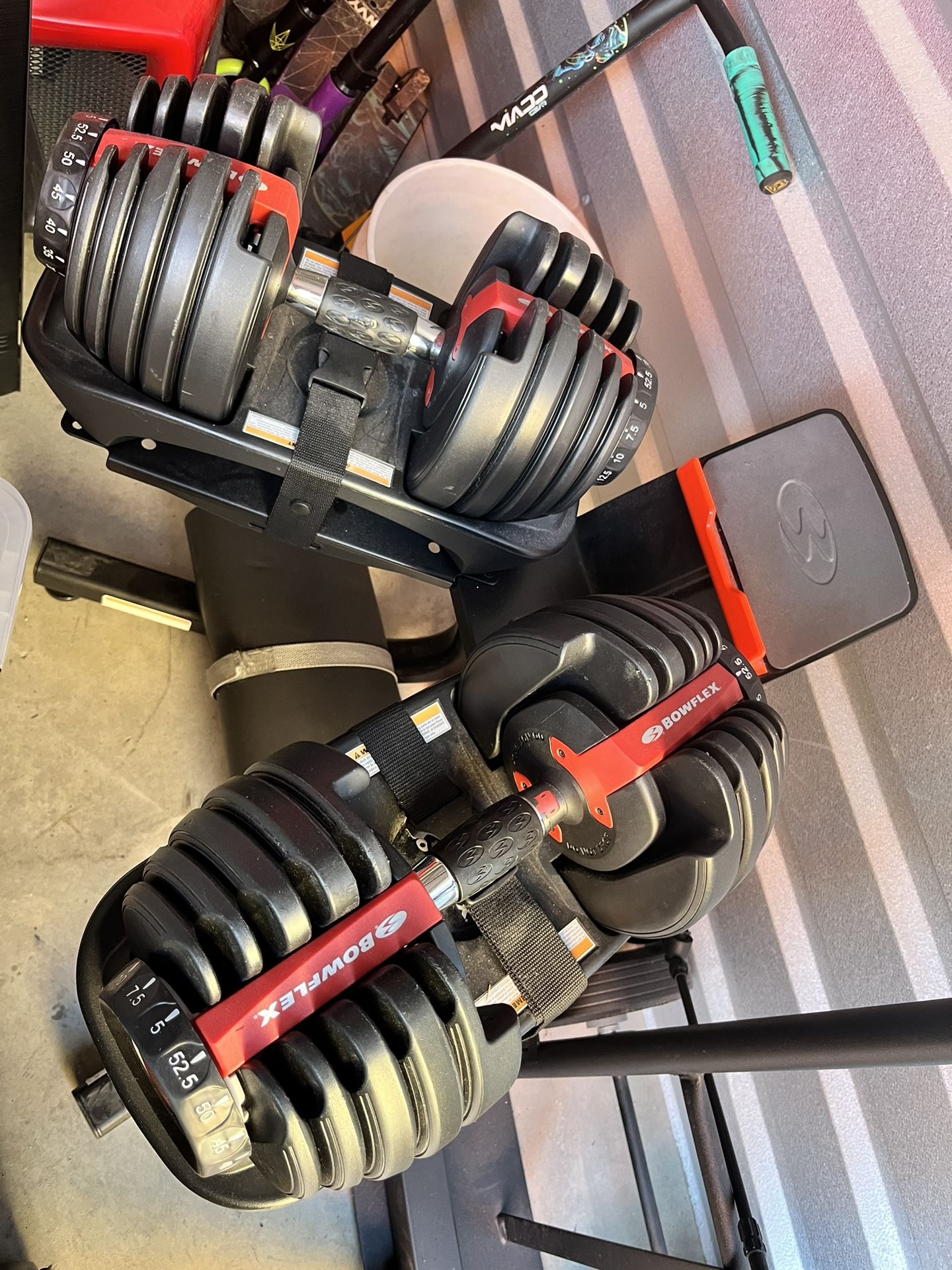 Bowflex SelectTech Heavy Duty Adjustable Dumbbells + SelectTech ...