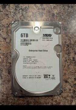 6 TB hard drive