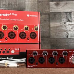 Focusrite Clarett 4Pre Thunderbolt Audio Interface