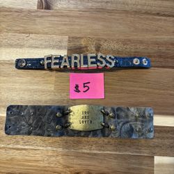 Leather cuff bracelets ($8 For Both Or $5 Each) 