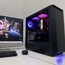 Phanteks Desktop Gaming PC Ryzen 7 w/ Monitor Mouse & Keyboard
