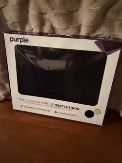 Purple Ultimate Seat Cushion with Washable Cover & Box – Office / Gaming Chair