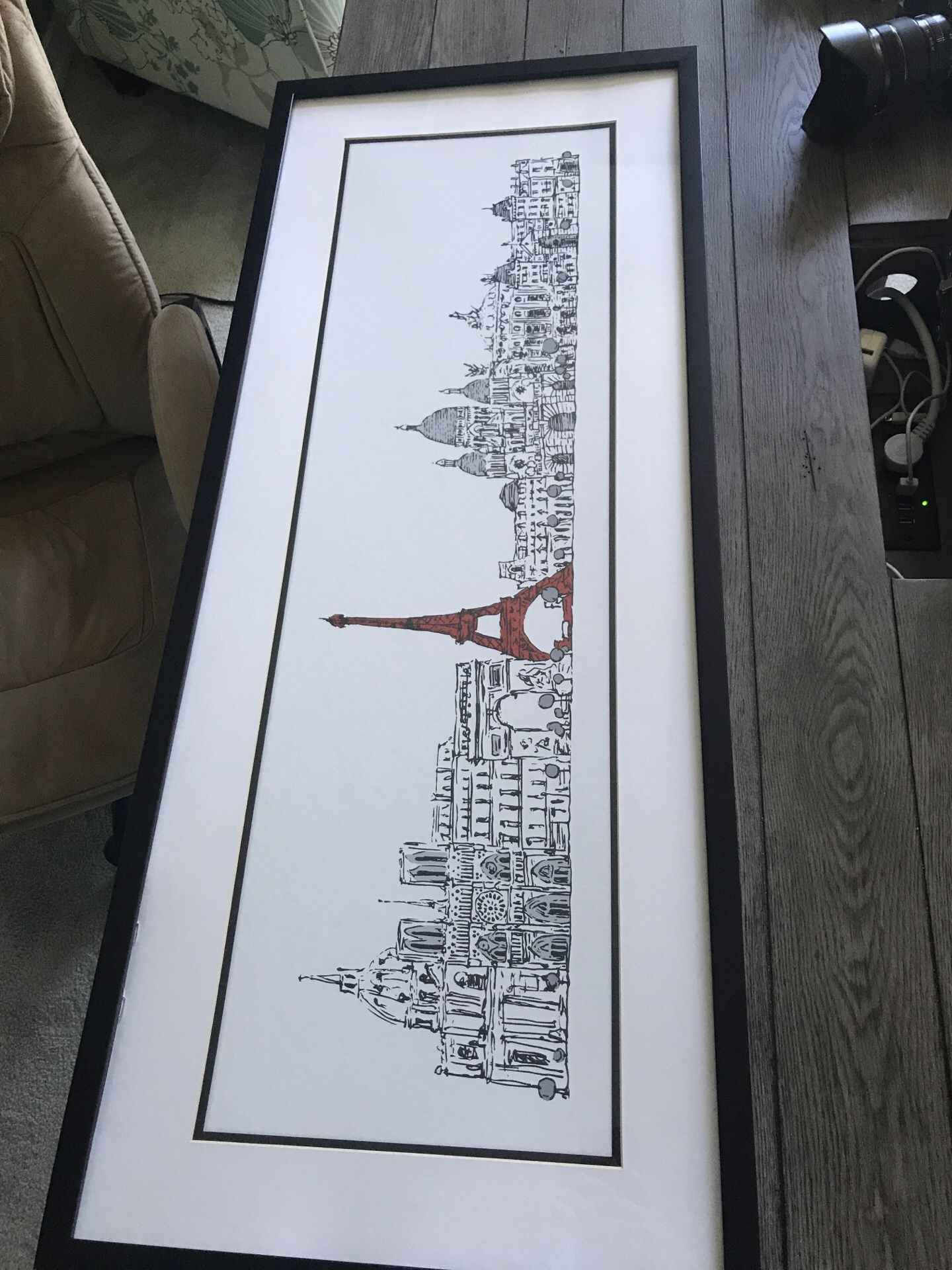 $6 - Wall Decor, Drawing of Paris & London
