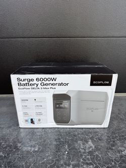 New EcoFlow DELTA 3 Max Series 3000 -Watts Portable Power Station Model #EFD3MP-US-CBOX $1199 plus tax at Lowe's 3000W Output, 6000W Surge-Powerful,