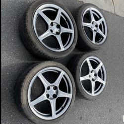 4 —205/45r17 4x100 4x3.94 Stock Mazda Miata Scion Xa Xb  Acura Integra Civic Fit Corolla Xa Xb Ia Echo Wheels Rims Good 90% Treads Tires!!!!