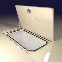 Watertight Fiberglass Hutch Flush Or Surface Mount