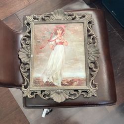 Ornate Brass frame With Convex Glass/Italian  Frame/Nautical frame 