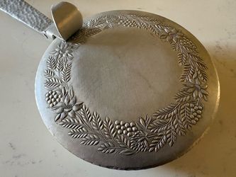 Vintage Embossed Aluminum Crum Catcher Handle