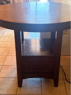 Brown wooden table
