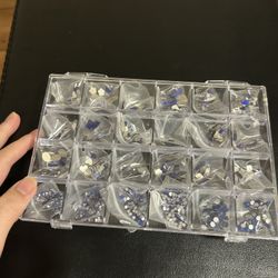 Blue Nail Gems/ Nail Charms