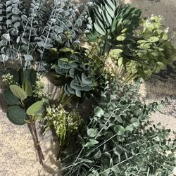 assortment of faux flowers