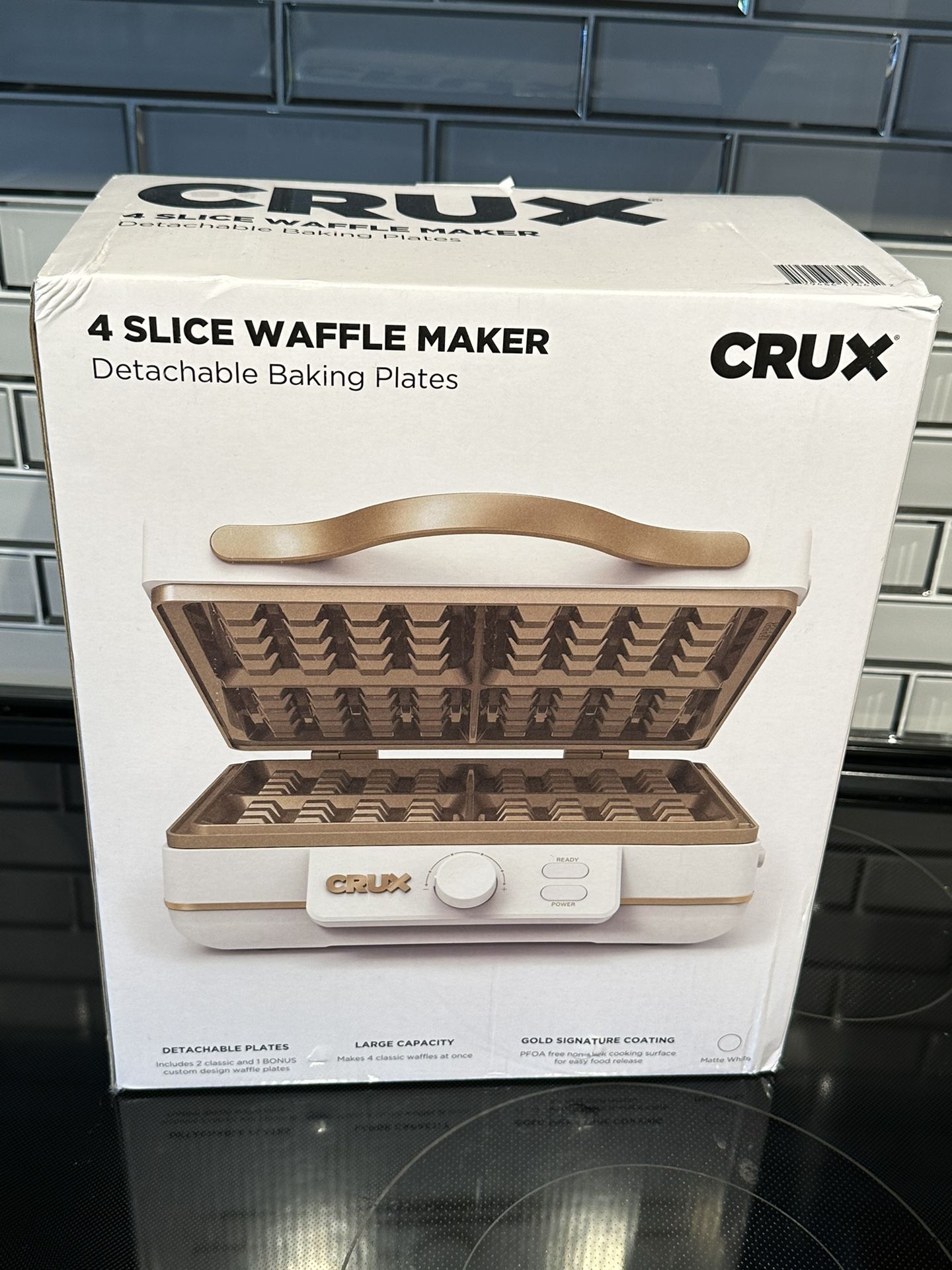 Crux 4 - Slice Waffle maker - Brand New