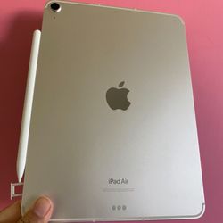 Apple IPad Air 5th Generation (10.9” Liquid Retina / M1 chip/ Latest 2022 ) 64GB Wifi + Cellular (5G ) with Pen, Keyboard & Accessories 