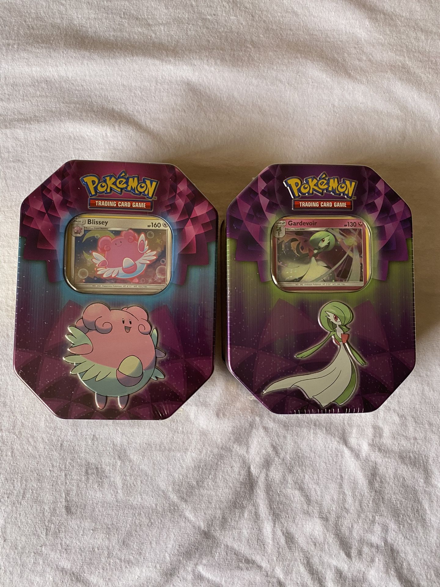 Pokemon BLISSEY & GARDEVOIR Collector Tin - Holo Card and 3 TCG 10 Card Booster Packs
