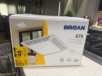 Broan 678 50 CFM Ventilation Fan with Light
