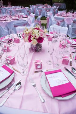 175+ Pink and fuchsia chair sashes