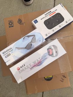 Smart Watch, Wireless Headset Glasses & Controller Bundle