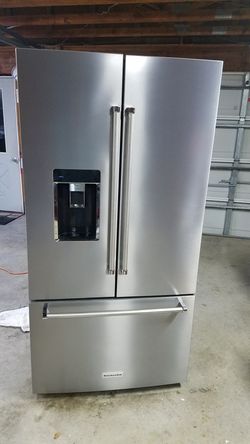 Kitchenaid Krfc704fps 36 Inch Wide 23 8 Cu Ft Capacity Counter Depth French Door Refrigerator With Printshield Finish For Sale In Pottsboro Tx Offerup
