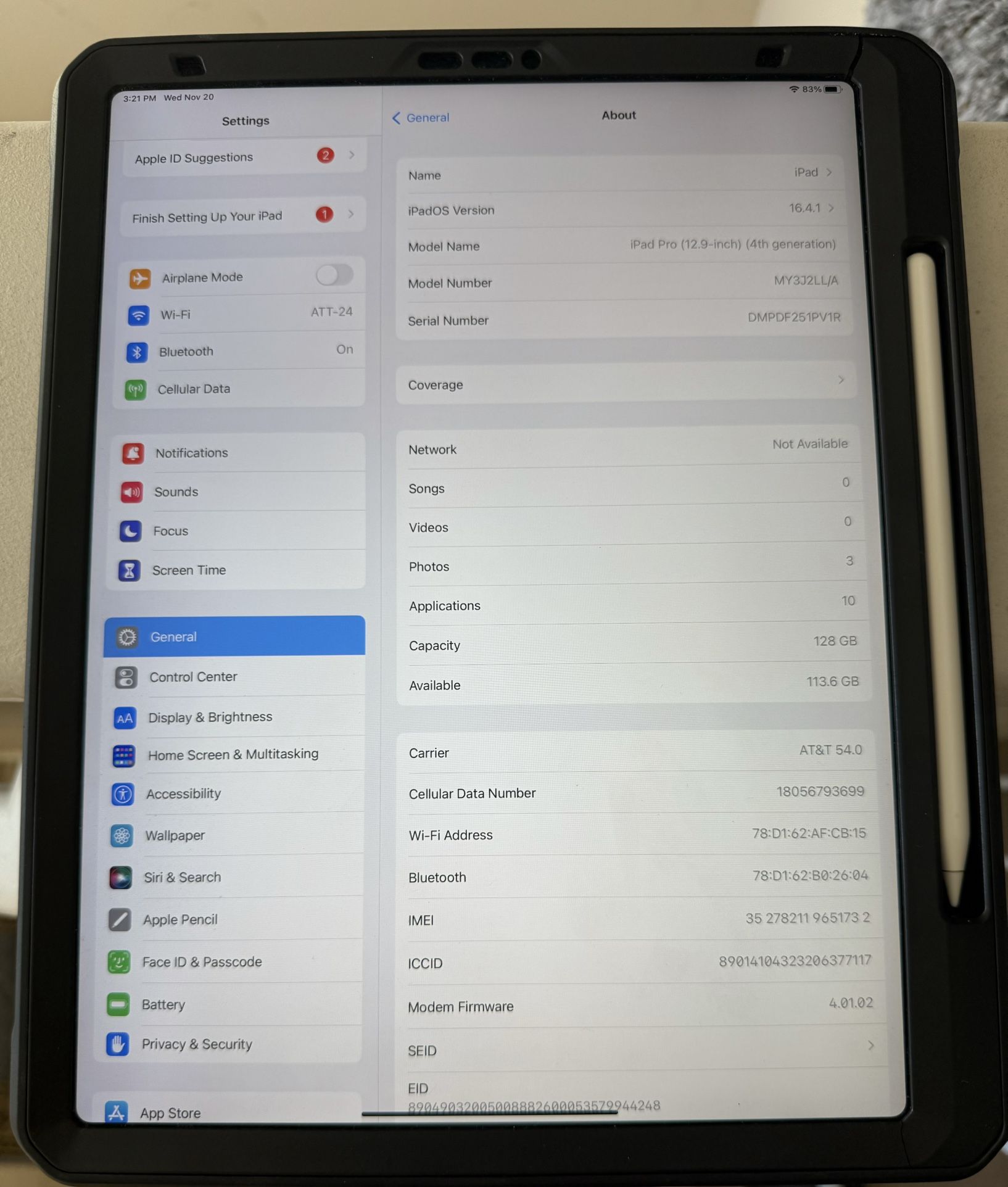 iPad Pro 12.9 4th Gen