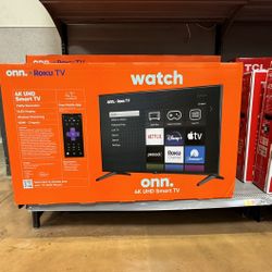 43” Onn Smart 4K Led Uhd Tv