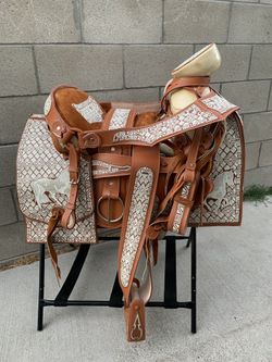 Montura bordada hecha en mexico 🇲🇽