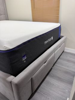 Nectar Mattress and Upholstered Bedroom Set
