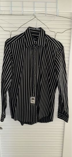 Hugo Boss men’s business casual striped shirt, clothing with tag