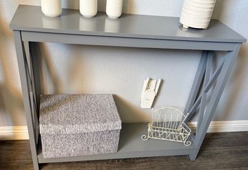 Gray Entryway Table