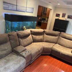 Sofa with two recliners