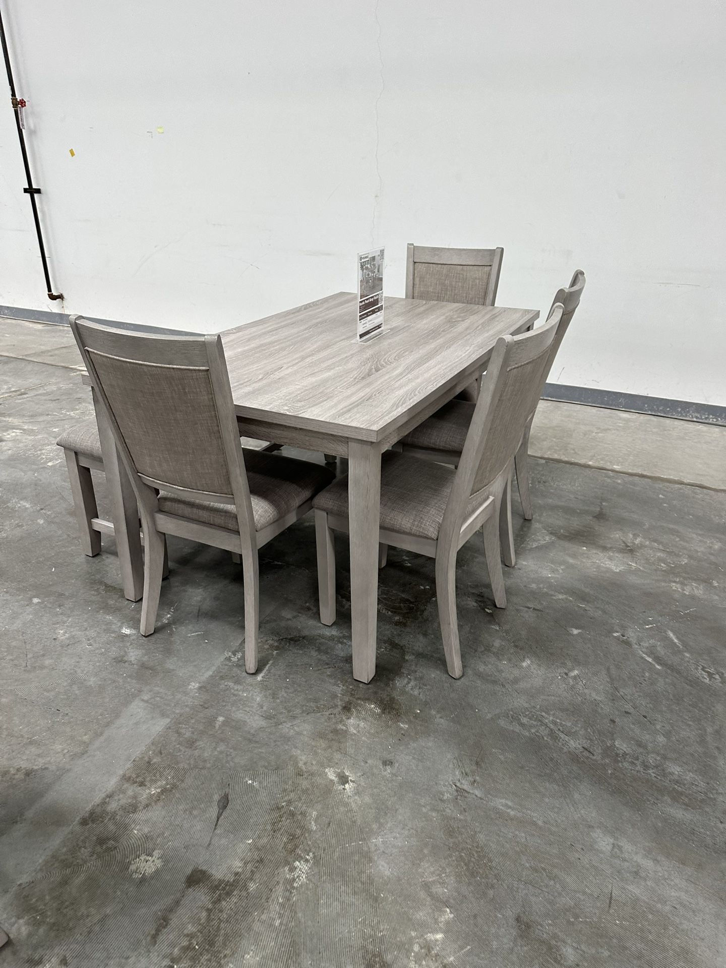 6 Pcs Dining Set Table + 4 Chairs + Bench Color: Espresso. Bonito Conedor De 6 Piezas Color Cafe. 💢 Comedor De 6 Piezas Nuevo En Caja