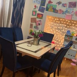 6- Piece Dining Table And Chairs 