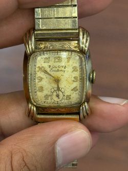 Bulova Excellency Vintage 26mm 1949 Men's winding Mechanical Wristwatch 10k GF