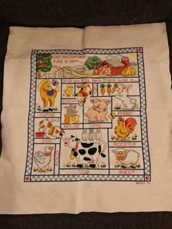 Handmade Cross Stitch

Sampler "Old MacDonald Had a Farm"