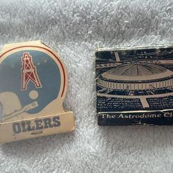 Astros & Oilers Match Books 