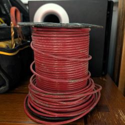 Heavy-Duty Red Copper Electrical Wire – 10 lb Spool (Approx. 100+ ft)