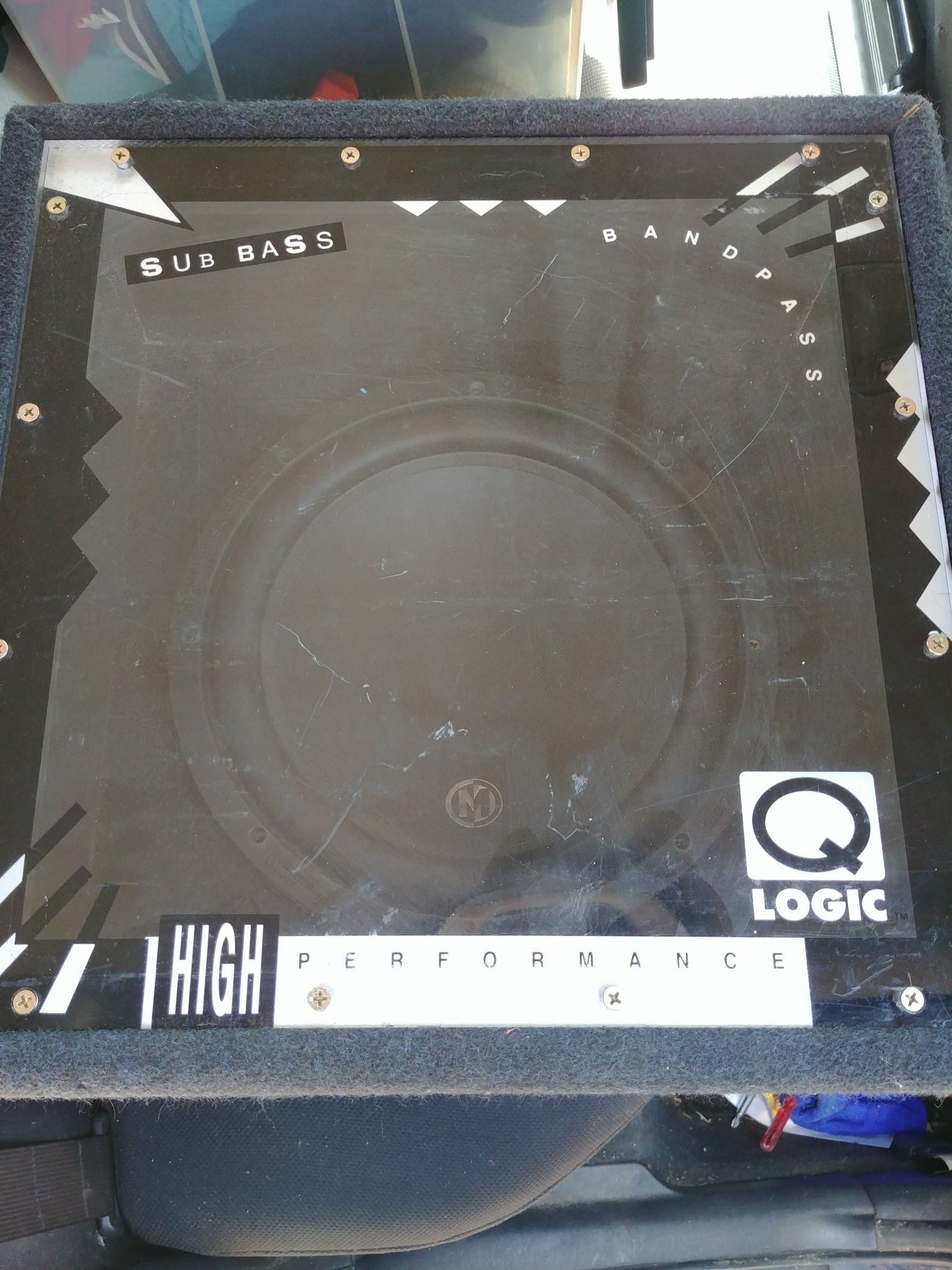 Memphis Audio 12" Subwoofer w/ QLogic Bandpass Box