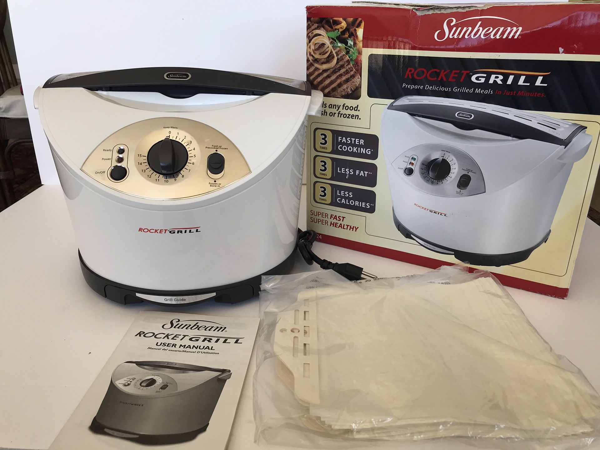 Sunbeam Rocket Indoor Grill RG24 New!