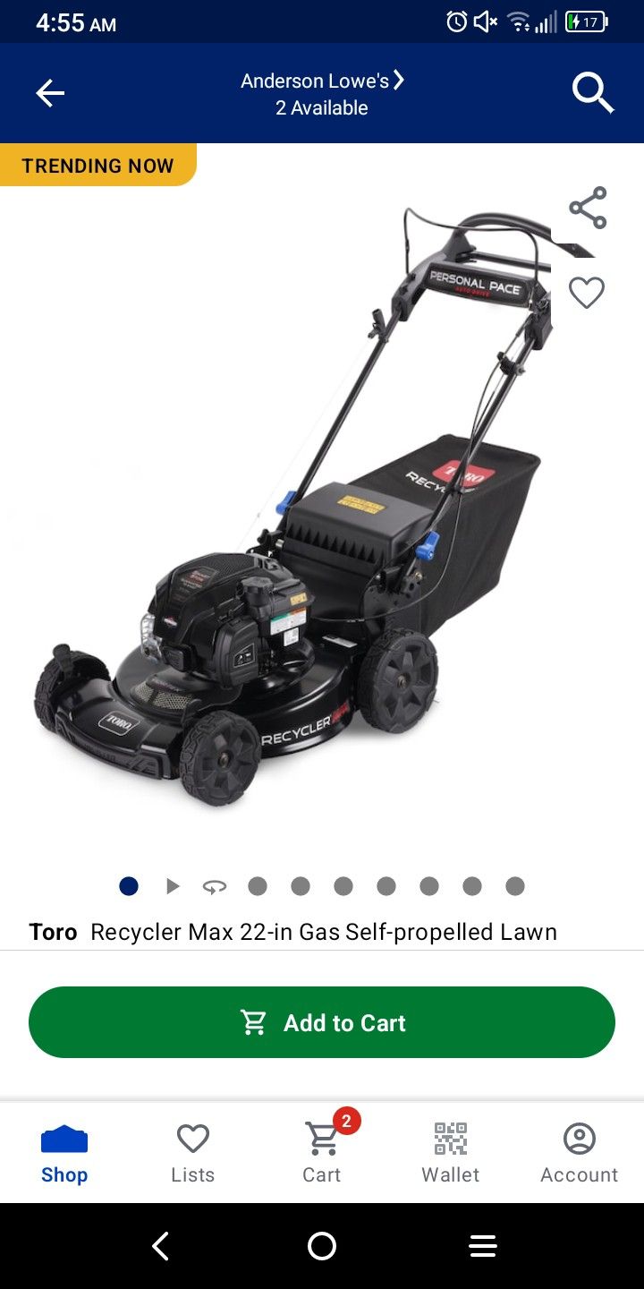Toro 22-in Self-propelled Mower