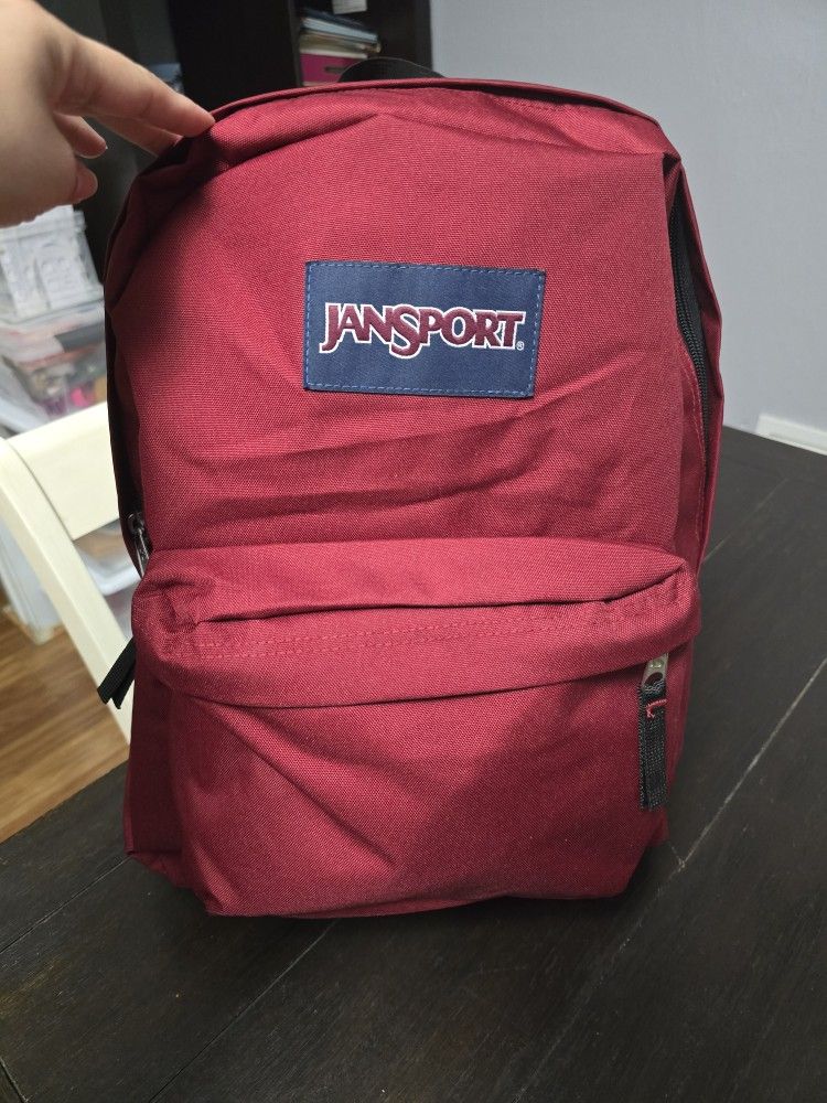Burgundy Jansport Backpack