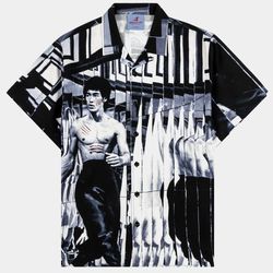 Bruce Lee X SP Room Of Mirrors Button Up Shirt Men’s M-XL New $49.99 MSRP