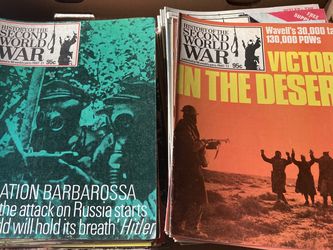 History of the Second World War WWII WW2 magazine magazines books 1970s Way Cool collection