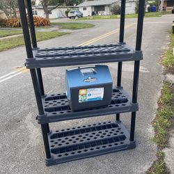 4 Tier Shelf Organizer For Garage, Storage, Or Laundry