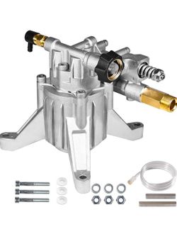 YAMATIC 7/8" Shaft Vertical Pressure Washer Pump Rear Inlet/Outlet 3000 PSI @ 2.5 GPM Replacement Pump for Power Washers