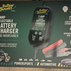 BATTERY TENDER SELECTABLE 4AMP 6/12V BATTERY CHARGER MAINTAINER DELTRAN New Open