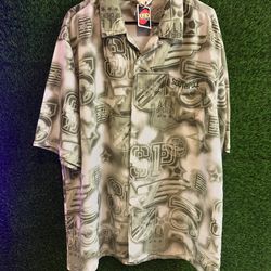 south pole button up