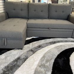🛋️🛏️SECTIONAL SLEEPER GRAY FABRIC 🛋️🛏️