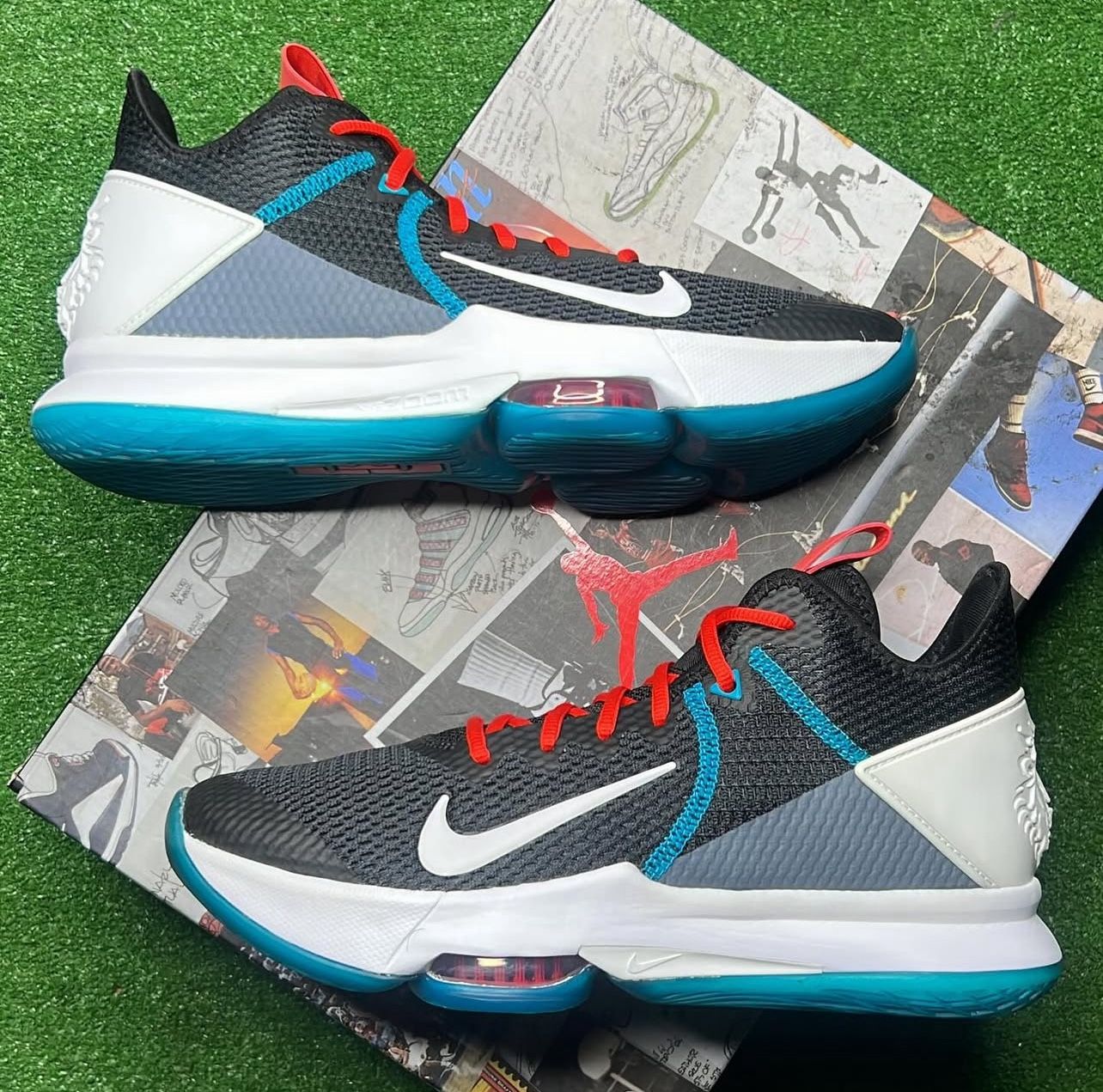 LeBron Witness 4 'Black Red Glass Blue'